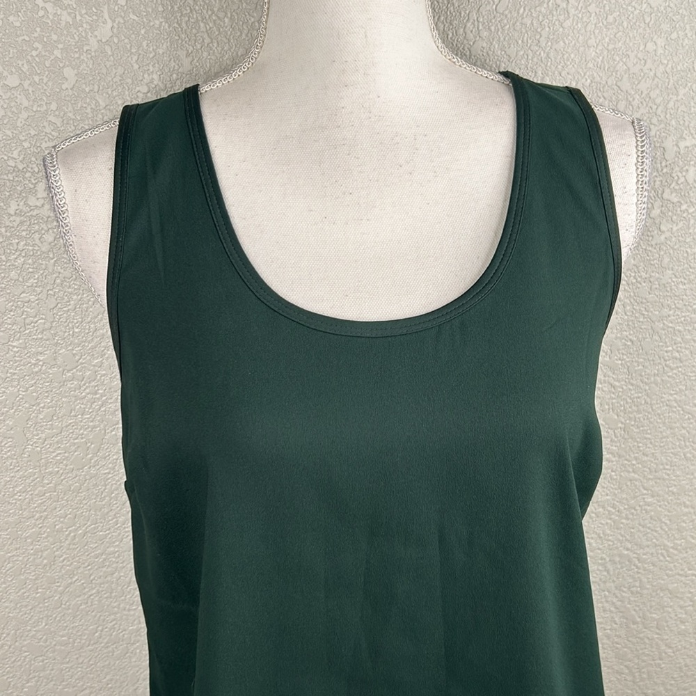 Lark & Ro Green Sleeveless Career Business Classic Tank Top Size 4 - Picture 2 of 6